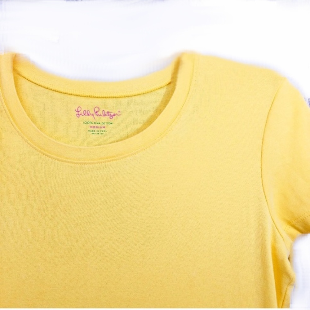 Lilly Pulitzer yellow t-shirt